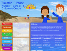 Tablet Screenshot of caisterinfant.co.uk